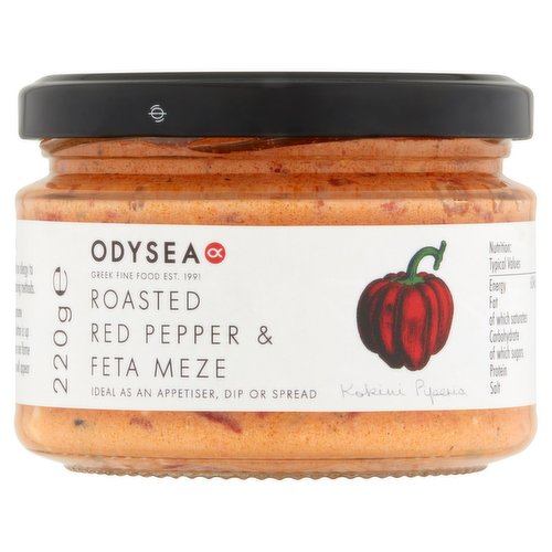 Sheridans Cheesemongers Odysea Roasted Red Pepper & Feta Meze 220g