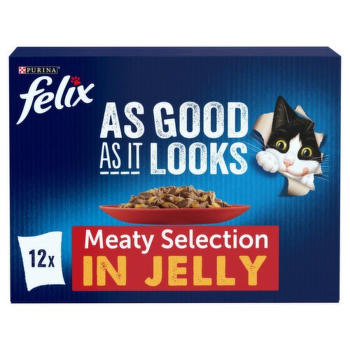 FELIX As Good As it Looks Meaty Selection in Jelly Wet Cat Food 12x100g