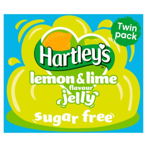 Hartley's Lemon & Lime Flavour Jelly Sugar Free Twin Pack 23g