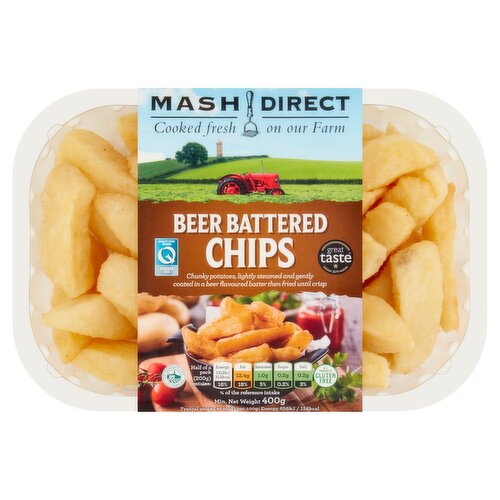 Mash Direct Beer Battered Chips 400g