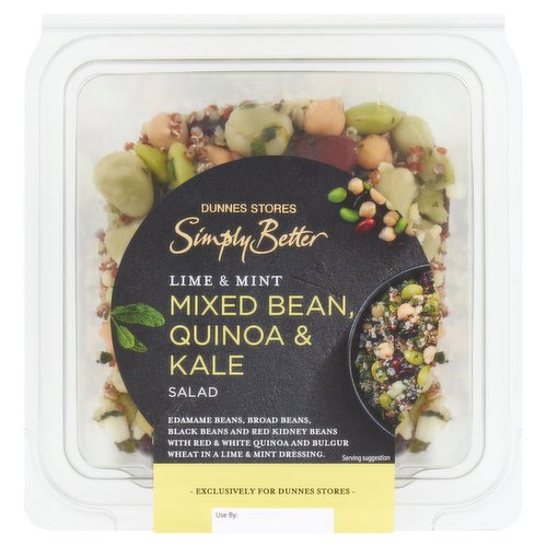 Dunnes Stores Simply Better Lime & Mint Mixed Bean, Quinoa & Kale Salad 250g