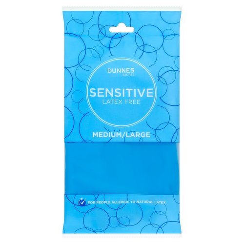 <b>Features</b><br/>For People Allergic to Natural Latex<br/>Recommended for People Allergic to Natural Latex<br/>Extra sensitive grip<br/>Grip pattern on palm and fingers<br/>100% nitrile<br/>Easy removal<br/>Smooth chlorinated surface to facilitate donning<br/>Dunnes Stores gloves can help protect and keep your hands soft<br/><br/><b>Safety Warning</b><br/>CAUTION<br/>
- To obtain maximum service from your Dunnes Stores Gloves avoid contact with petrol, mineral oil, paraffin or turpentine-based substances or its substitutes.<br/>
- Dispose of this product in accordance with local regulations.<br/><br/><b>Storage Type</b><br/>Ambient<br/><br/><b>Storage</b><br/>Store in a cool dry place, away from direct sunlight and sources of heat.<br/><br/><b>Preparation and Usage</b><br/>Sizing Guide<br/>
Place your hand in the diagram to find your size.<br/><br/>Packed In - Spain<br/><br/><b>Origin</b><br/>Specially packed in Spain<br/><br/><b>Company Name</b><br/>Dunnes Stores / Dunnes Stores (Bangor) Ltd.<br/><br/><b>Company Address</b><br/>Dunnes Stores,<br/>
46-50 South Great George's Street,<br/>
Dublin 2.<br/>
<br/>
Dunnes Stores (Bangor) Ltd.,<br/>
28 Hill Street,<br/>
Newry,<br/>
Co. Down,<br/>
BT34 1AR.<br/><br/><b>Return To</b><br/>Quality Guarantee<br/>
Dunnes Stores is a brand of quality and better value since 1944. If you try and are not entirely satisfied with this Dunnes Stores product, please return the item with the original packaging and receipt to the store and we will be happy to replace or refund it for you.<br/>
This does not affect your statutory rights.<br/>
Dunnes Stores,<br/>
46-50 South Great George's Street,<br/>
Dublin 2.<br/>
<br/>
Dunnes Stores (Bangor) Ltd.,<br/>
28 Hill Street,<br/>
Newry,<br/>
Co. Down,<br/>
BT34 1AR.<br/><br/>
