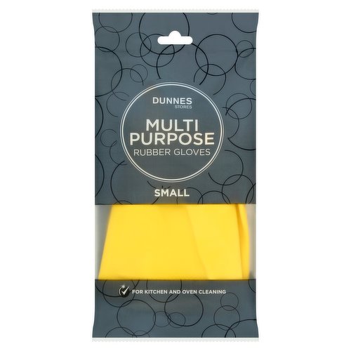 <b>Features</b><br/>For Kitchen and Oven Cleaning<br/>Extra sensitive grip<br/>Grip pattern on palm and fingers<br/>Natural rubber latex<br/>Cotton lining for extra comfort<br/>Roll cuffs<br/>Dunnes Stores gloves can help protect and keep your hands soft<br/><br/><b>Safety Warning</b><br/>CAUTION<br/>
- Natural rubber latex. May cause allergic reactions in some individuals.<br/>
- To obtain maximum service from your Dunnes Stores Gloves avoid contact with petrol, mineral oil, paraffin or turpentine-based substances or its substitutes.<br/>
- Do not get in contact with fatty foodstuff.<br/>
- Dispose of this product in accordance with local regulations.<br/><br/><b>Storage Type</b><br/>Ambient<br/><br/><b>Storage</b><br/>Store in a cool dry place, away from direct sunlight and sources of heat.<br/><br/><b>Preparation and Usage</b><br/>Sizing Guide<br/>
Place your hand in the diagram to find your size.<br/><br/>Packed In - Spain<br/><br/><b>Origin</b><br/>Specially Packed in Spain<br/><br/><b>Company Name</b><br/>Dunnes Stores / Dunnes Stores (Bangor) Ltd.<br/><br/><b>Company Address</b><br/>Dunnes Stores,<br/>
46-50 South Great George's Street,<br/>
Dublin 2.<br/>
<br/>
Dunnes Stores (Bangor) Ltd.,<br/>
28 Hill Street,<br/>
Newry,<br/>
Co. Down,<br/>
BT34 1AR.<br/><br/><b>Return To</b><br/>Quality guarantee<br/>
Dunnes Stores is a brand of quality and better value since 1944. If you try and are not entirely satisfied with this Dunnes Stores product, please return the item with the original packaging and receipt to the store and we will be happy to replace or refund it for you.<br/>
This does not affect your statutory rights.<br/>
Dunnes Stores,<br/>
46-50 South Great George's Street,<br/>
Dublin 2.<br/>
<br/>
Dunnes Stores (Bangor) Ltd.,<br/>
28 Hill Street,<br/>
Newry,<br/>
Co. Down,<br/>
BT34 1AR.<br/><br/>