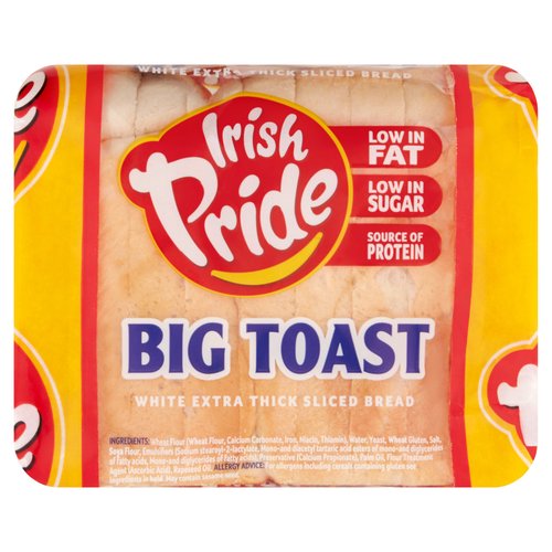 Irish Pride Big Toast White Extra Thick Sliced Bread 400g