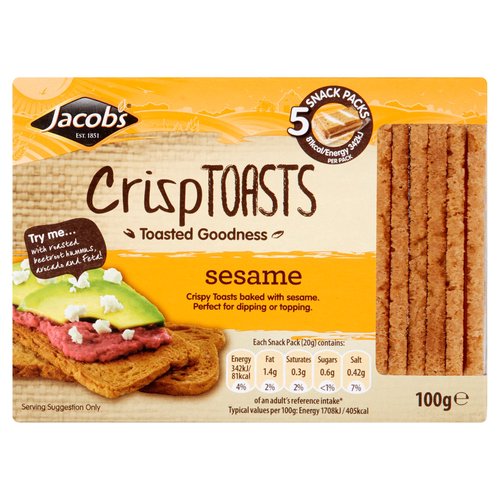 Jacob's Crisptoasts Sesame 100g