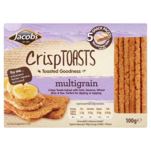 Jacob's Crisptoasts Multigrain 100g