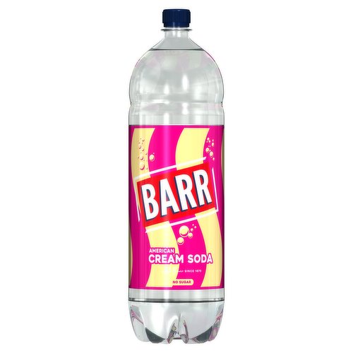 Barr American Cream Soda  Flavoured Fizzy Drink 2L Bottle