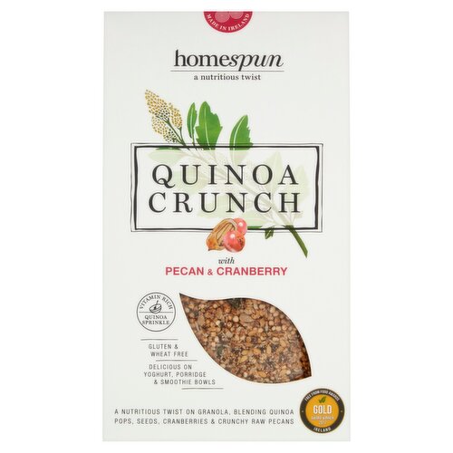 Homespun Quinoa Crunch with Pecan & Cranberry 275g