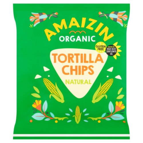 Amaizin Organic Tortilla Chips Natural 75g