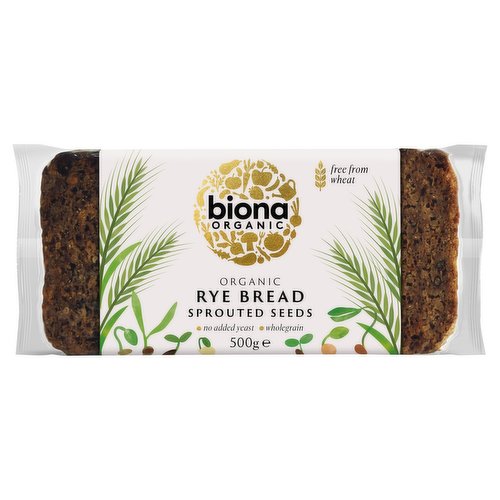 Biona Organic Rye Bread Sprouted Seeds 500g