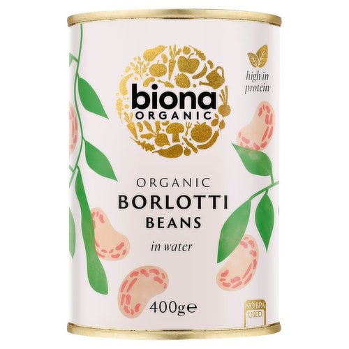 Biona Organic Borlotti Beans in Water 400g