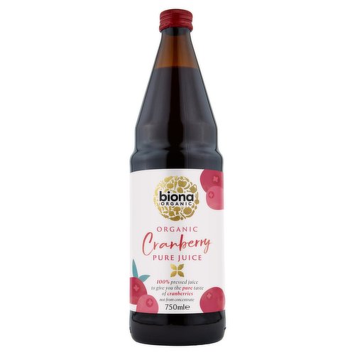 Biona Organic Cranberry Pure Juice 750ml