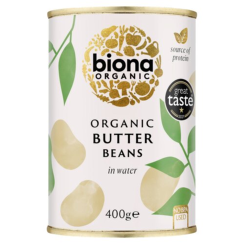 Biona Organic Butter Beans in Water 400g