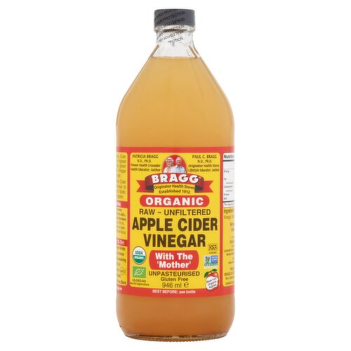 Bragg Organic Raw ~ Unfiltered Apple Cider Vinegar 946ml