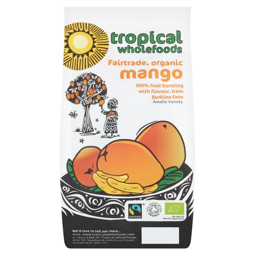 Tropical Wholefoods Fairtrade, Organic Mango 100g
