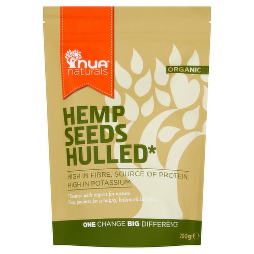 Nua Naturals Organic Hemp Seeds Hulled 200g