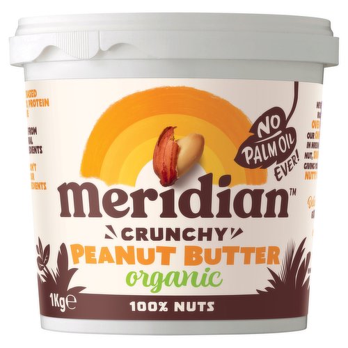 Meridian Organic Crunchy Peanut Butter 1kg