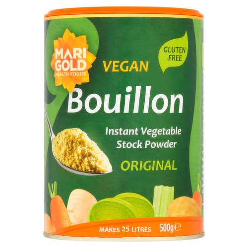 Marigold Health Foods Original Bouillon Instant Vegetable Stock Powder 500g