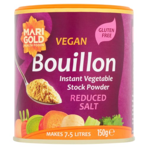 Marigold Health Foods Vegan Bouillon Instant Vegetable Stock Powder 150g