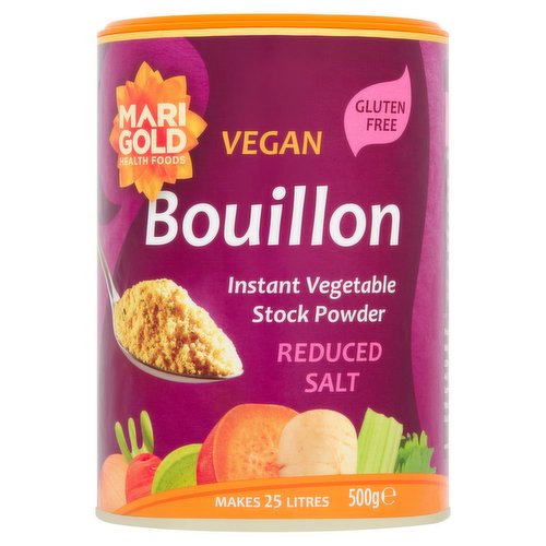 Marigold Health Foods Vegan Bouillon Instant Vegetable Stock Powder 500g