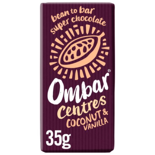 Ombar Centres Coconut & Vanilla Chocolate Bar 35g