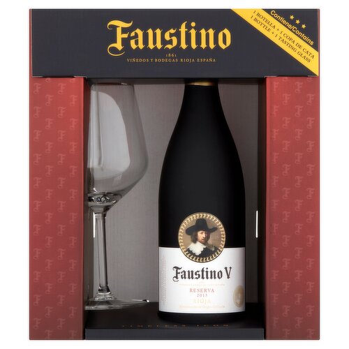 Faustino V Reserve Red Glass Gift Pack 75cl