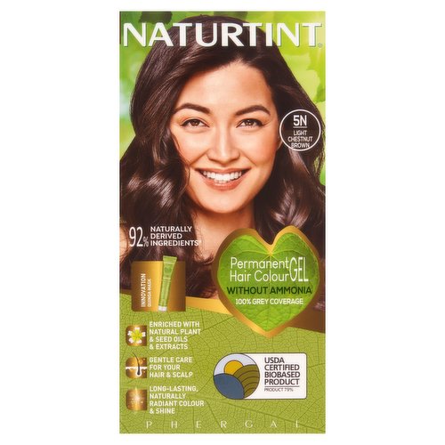  Naturtint Permanent Hair Colour Gel 5N Light Chestnut Brown 170ml