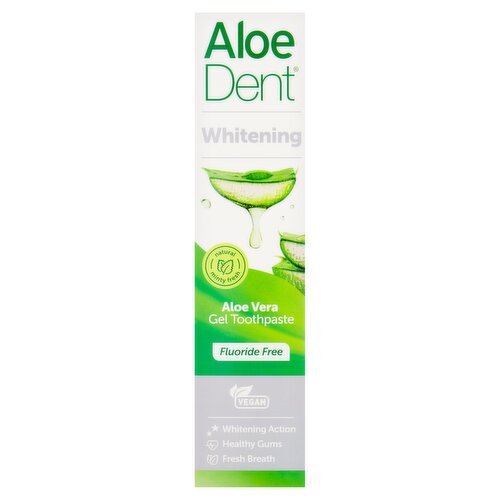 AloeDent Whitening Aloe Vera Fluoride Free Toothpaste 100ml