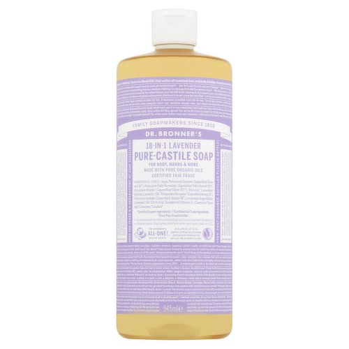 Dr. Bronner's 18-in-1 Lavender Pure-Castile Soap 945ml