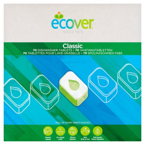 Ecover 70 Dishwasher Tablets 1.4kg