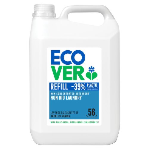 Ecover Lavender & Eucalyptus Non Concentrated Detergent Non Bio Laundry Refill 5L