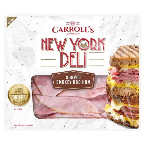 Carroll's of Tullamore New York Deli Shaved Smokey BBQ Ham 90g