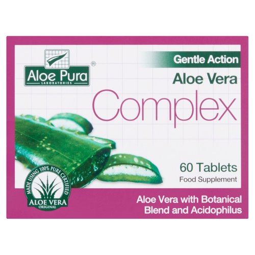 Aloe Pura Gentle Action Aloe Vera Complex 60 Tablets