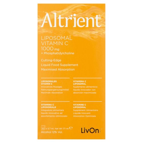 Altrient Liposomal Vitamin C 1000mg + Phosphatidylcholine 30 x 5.7ml (171ml)