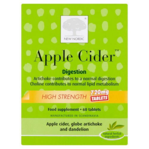 New Nordic Apple Cider High Strength 720mg 60 Tablets 60.4g