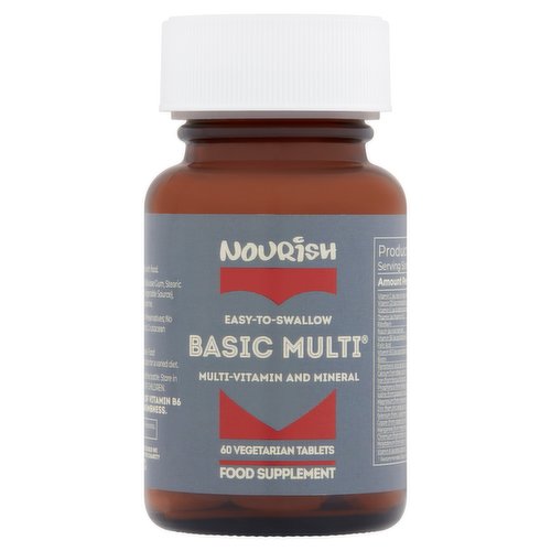 Nourish Basic Multi Multi-Vitamin and Mineral 60 Vegetarian Tablets