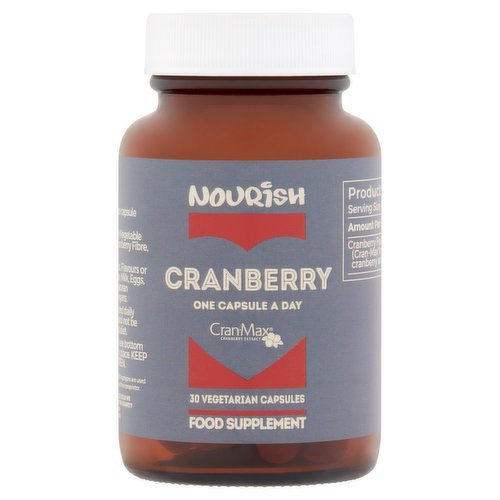 Nourish Cranberry 30 Vegetarian Capsules