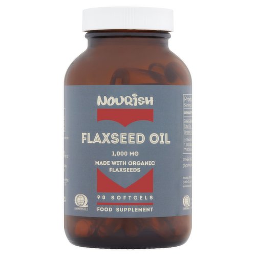 Nourish Flaxseed Oil 1,000mg 90 Softgels