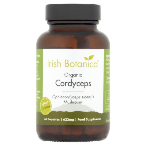 Irish Botanica Organic Cordyceps 622mg 60 Capsules
