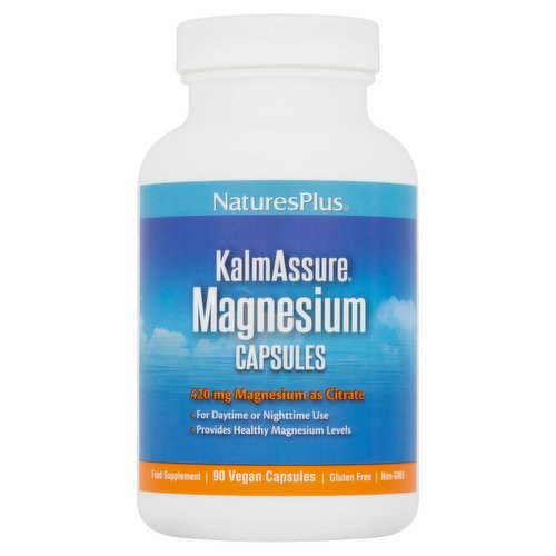 NaturesPlus KalmAssure Magnesium Capsules 90 Vegan Capsules