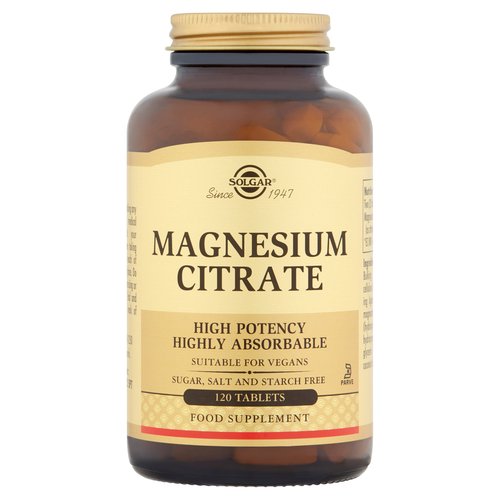 Solgar Magnesium Citrate 120 Tablets