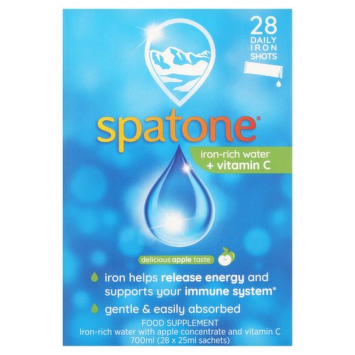 Spatone 28 Daily Iron Shots Food Supplement Sachets 28 x 25ml (700ml)