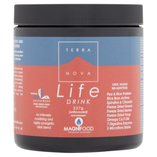 Terra Nova Life Drink Unflavoured Food Supplement 227g