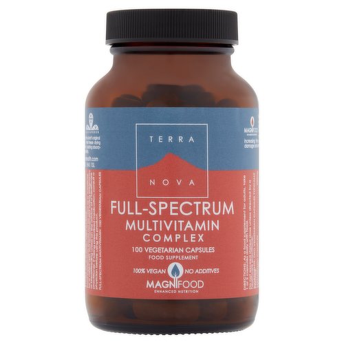 Terra Nova Full-Spectrum Multivitamin Complex 100 Vegetarian Capsules