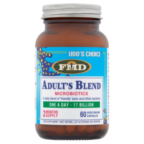 FMD Udo's Choice Adult's Blend Microbiotics 60 Vegetarian Capsules 40.92g