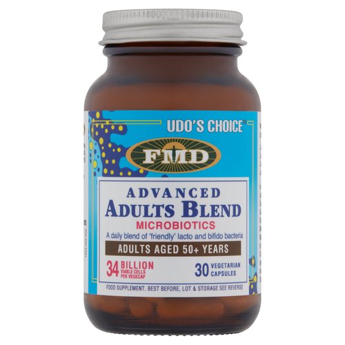 FMD Udo's Choice Advanced Adults Blend Microbiotics 30 Vegetarian Capsules 20.46g