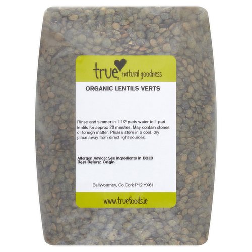 True Natural Goodness Organic Lentils Verts 500g