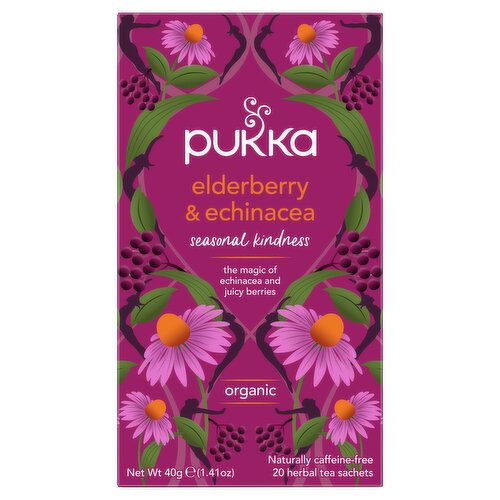 Pukka Organic Elderberry & Echinacea Fruit Tea 20s