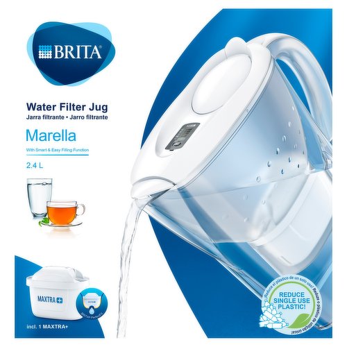 BRITA Marella Water Filter Jug 2.4L White