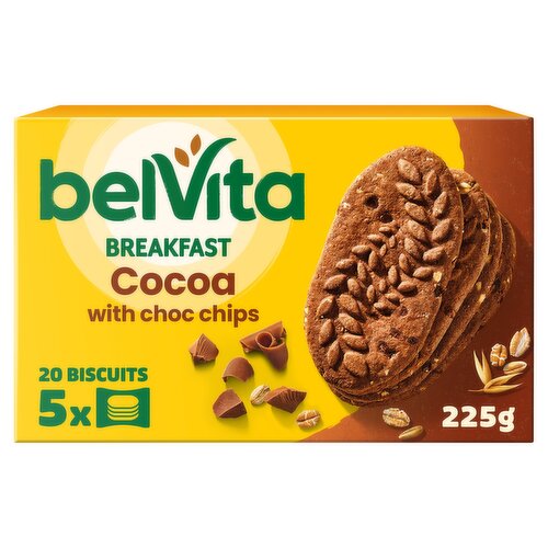 Belvita Breakfast Biscuits Cocoa with Choc Chips 225g